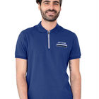Playera Caballero Premium Cuello Con Cierre Azul Marino Roosevelt C376