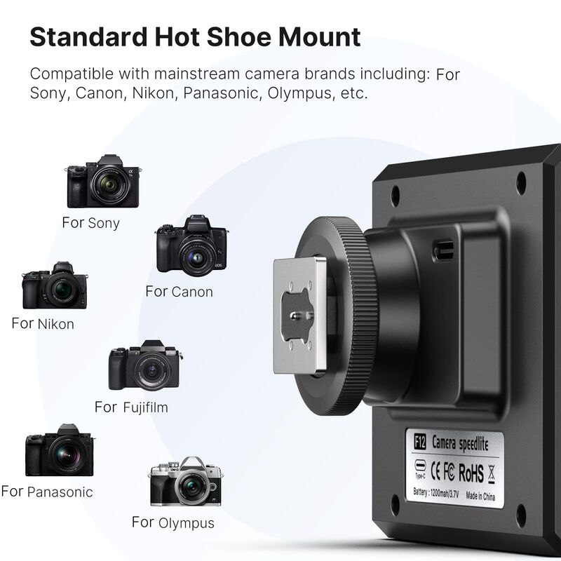 Flash Speedlite Ulanzi Lm20 Para Canon/fuji/son... image number null