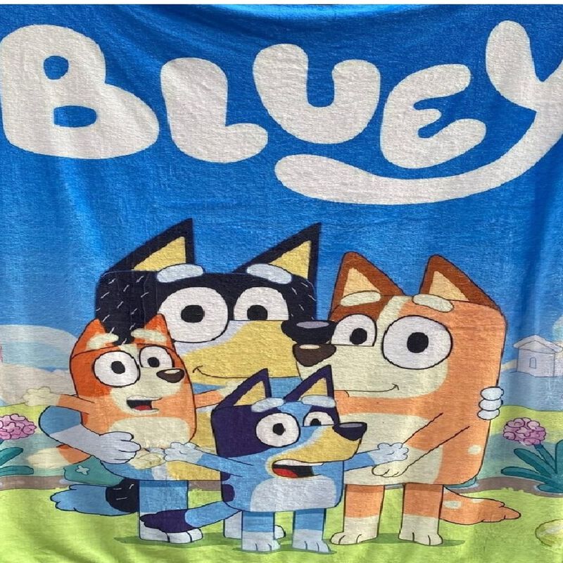 Exclusiva! Cobija Frazada Ultra Suave Bluey Fam... image number null