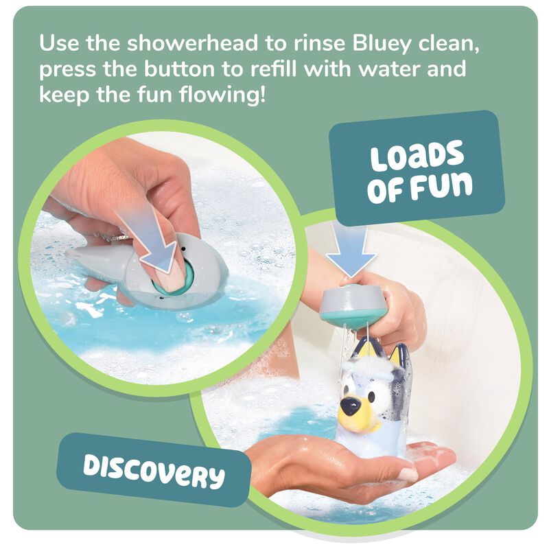 Juguete De Ba&ntilde;o Toomies Bluey Shower & Scrub In... image number null