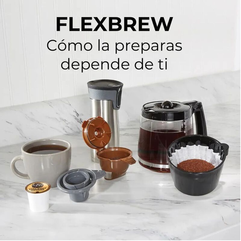 Cafetera Hamilton Beach Flex Brew 3 En 1 C&aacute;psul... image number null