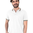 Playera Caballero Polo Cuello Abotonado Blanco Premium Roosevelt C364