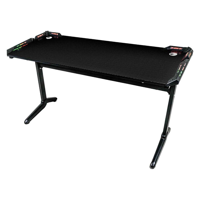 Escritorio Gamer Negro Fibra Minimalista Rgb 12... image number null