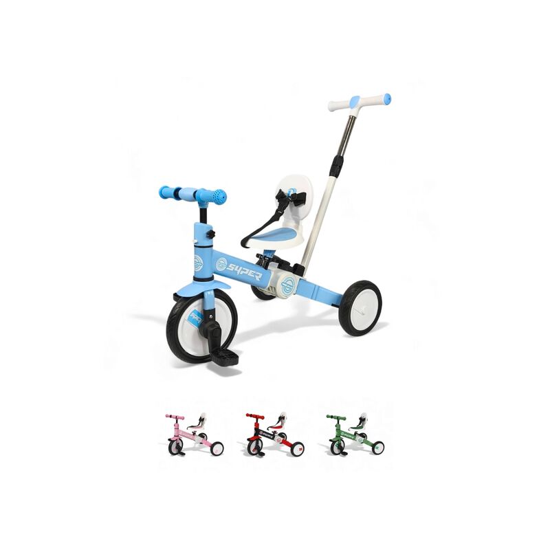 Triciclo Evolutivo 3 En 1 Plegable Con Toldo Uv... image number null