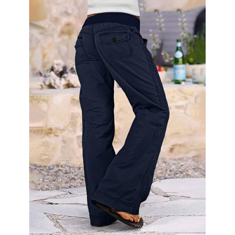 Pantalones Flamingals L Azul Oscuro de Algod&oacute;n image number null