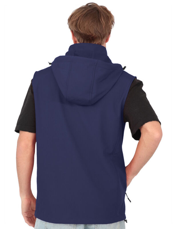 Chaleco Con Gorro Desmontable Cuello Alto Azul ... image number null