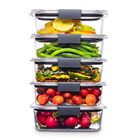 Contenedores de Almacenamiento Rubbermaid Brilliance 3,2 L (Juego de 5)