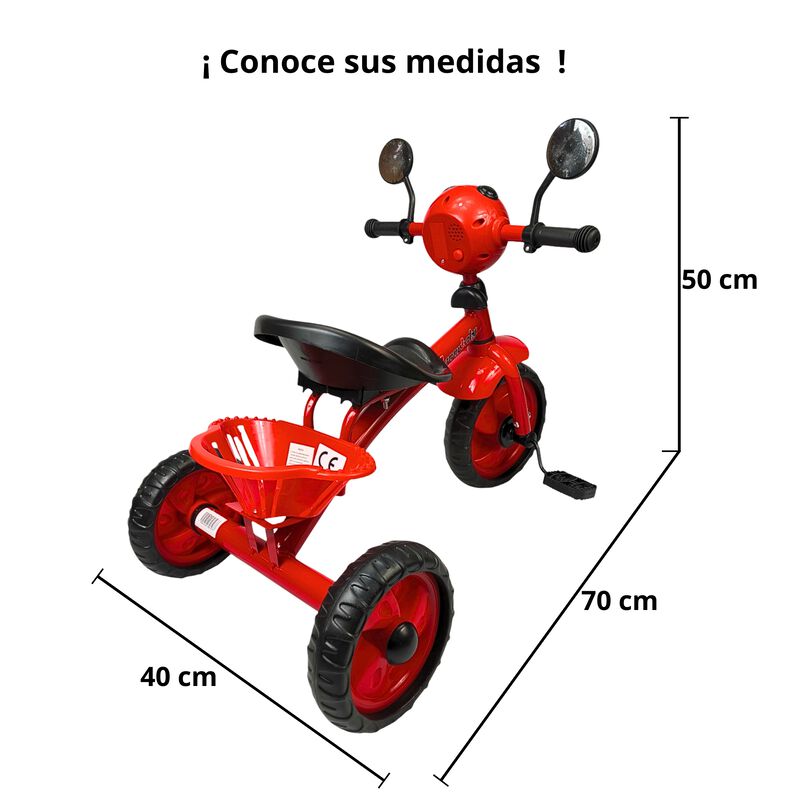 Triciclo Infantil con Luz y Sonido, 3 a 5 A&ntilde;os ... image number null