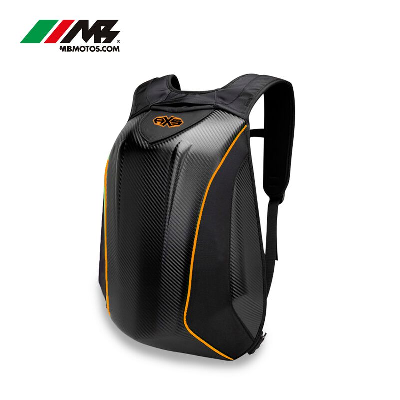 Mochila Axs Rigida Para Motociclista Naranja image number null