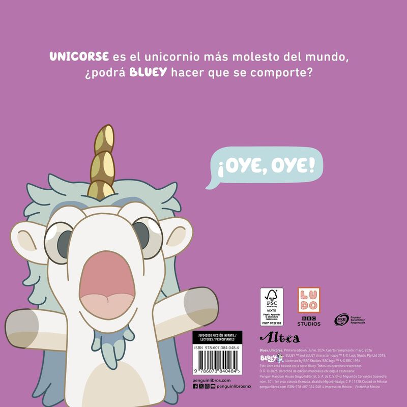 Bluey. Un Cuento. Unicorse, De Bluey, Altea, Pa... image number null