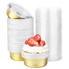 Moldes para Hornear Beasea, 100 Unidades, 260 ml, Dorado