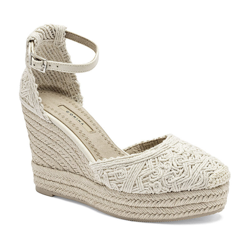 Corina alpargata cu&ntilde;a para mujer beige cod 1419... image number null