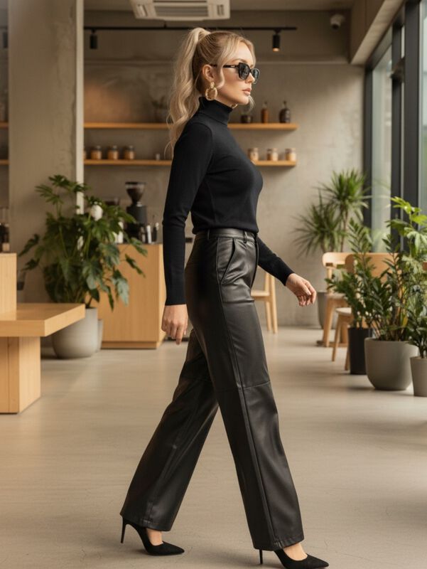 Set De 2 Su&eacute;teres Mujer De Cuello Alto Su&eacute;teres... image number null