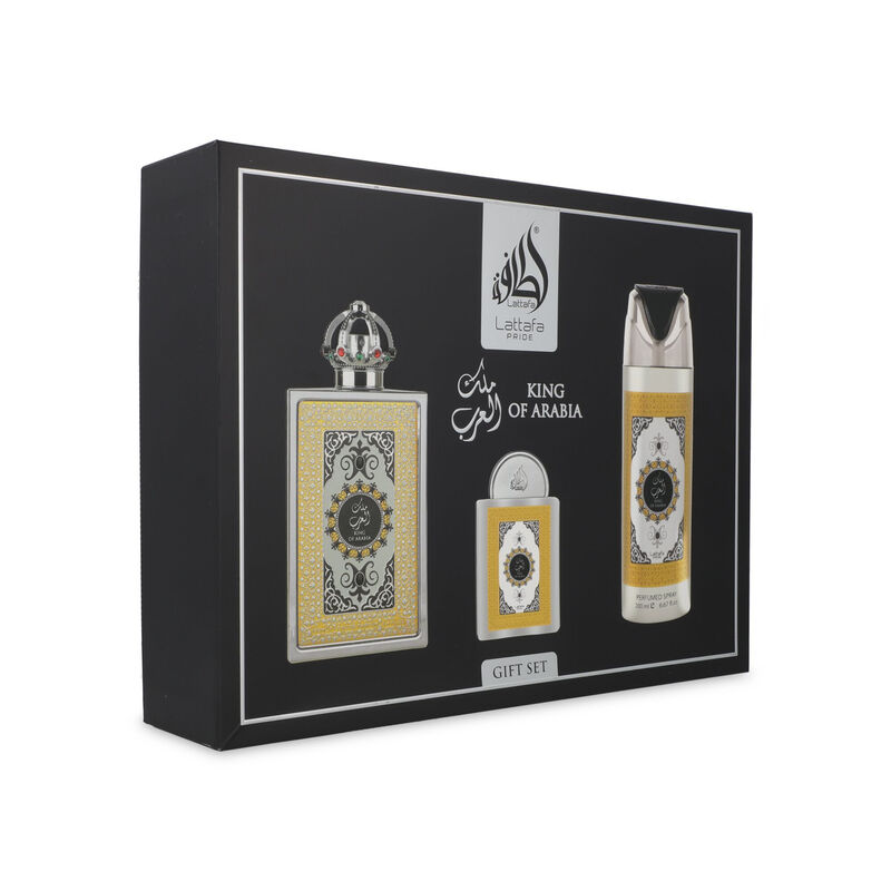 Set Lattafa Pride King Of Arabia 4pzs 100ml Edp... image number null