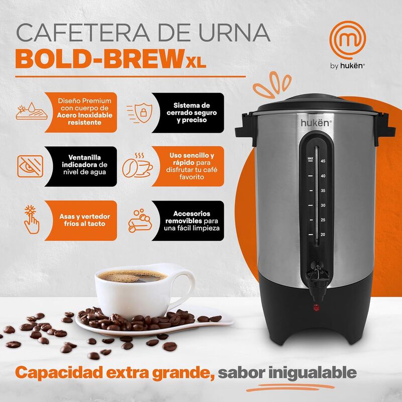 Cafetera Percoladora Masterchef Mk-u-cm 45 Taza... image number null