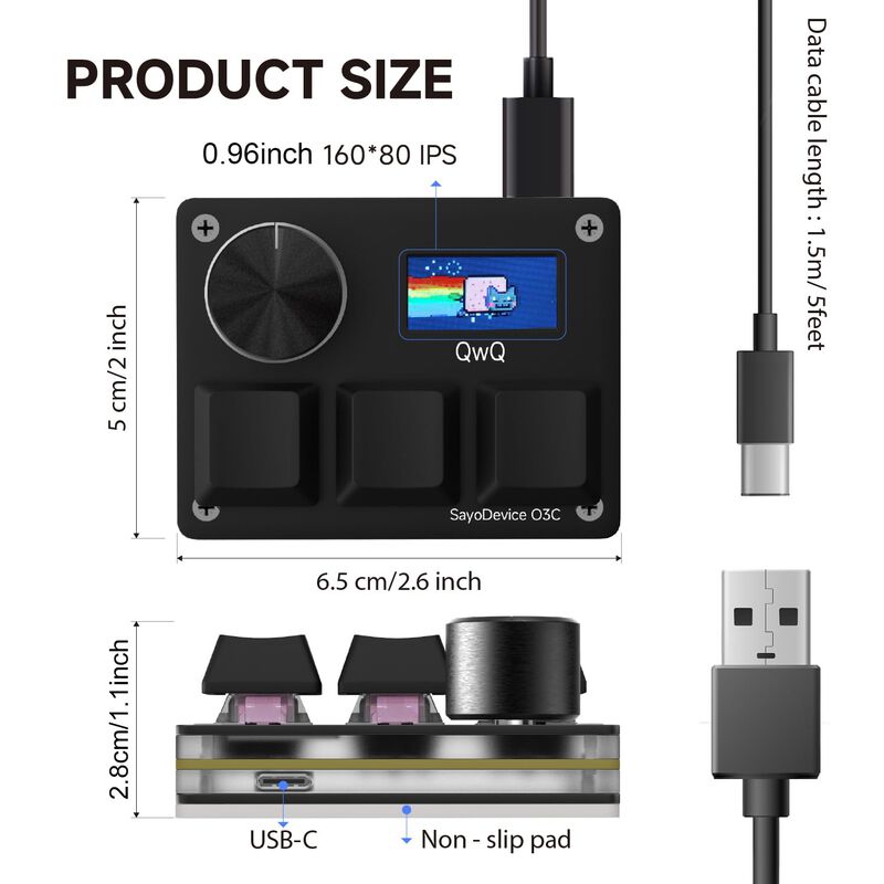 Teclado Sayodevice O3c Rapid Trigger Con Interr... image number null