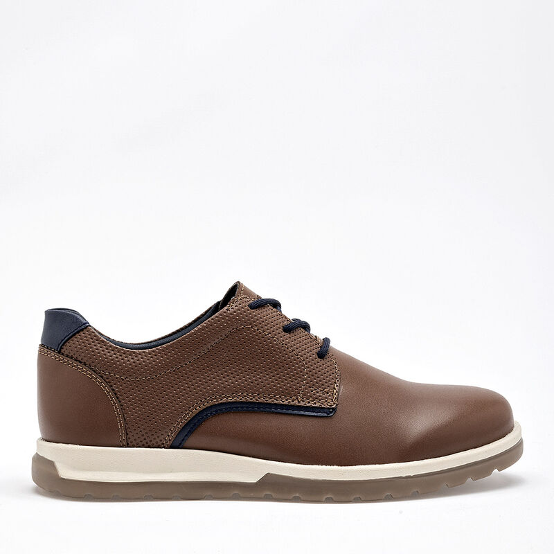 Yuyin Zapato casual para joven camel marino image number null