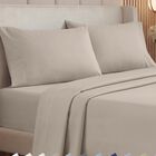 Juego De S&aacute;banas California Design Den Queen 1000 Hilos Beige