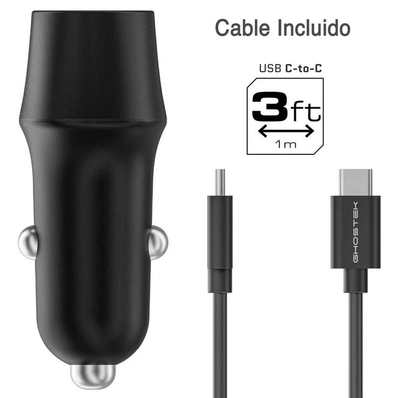 Cargador Auto Plug In GHOSTEK 40W USB-C dual co... image number null