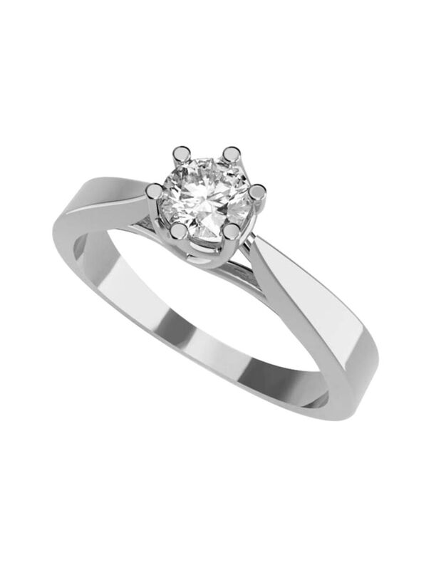 Anillo de Compromiso de 14K con Diamante de Lab... image number null