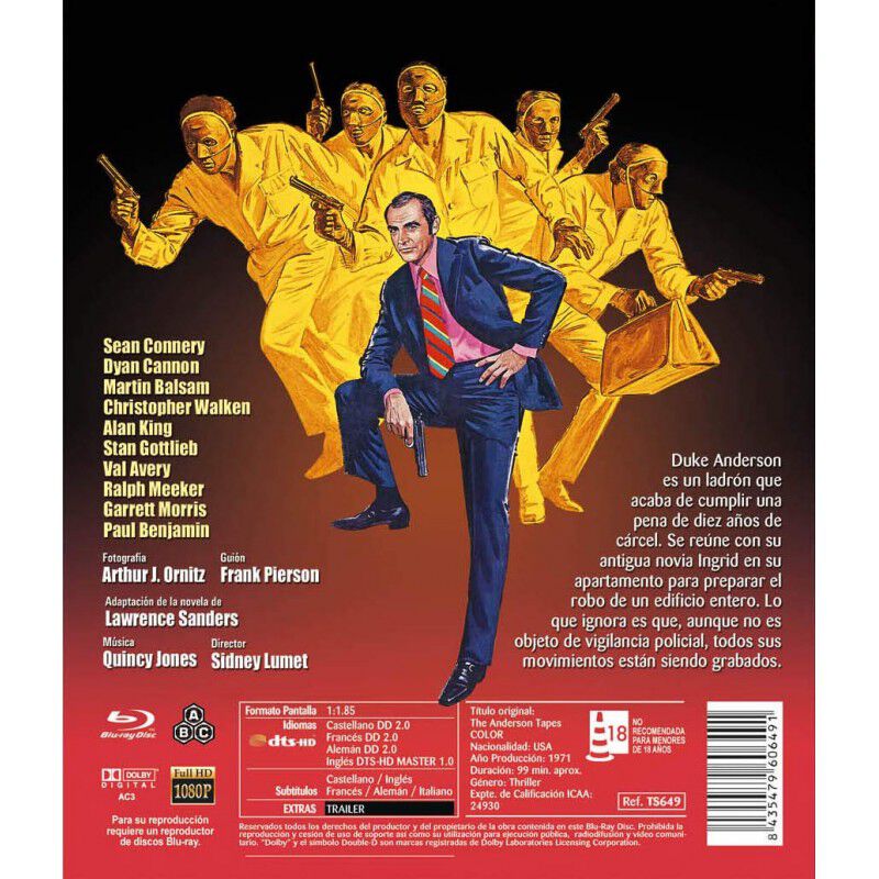 Supergolpe En Manhattan Bd 1971 The Anderson Ta... image number null