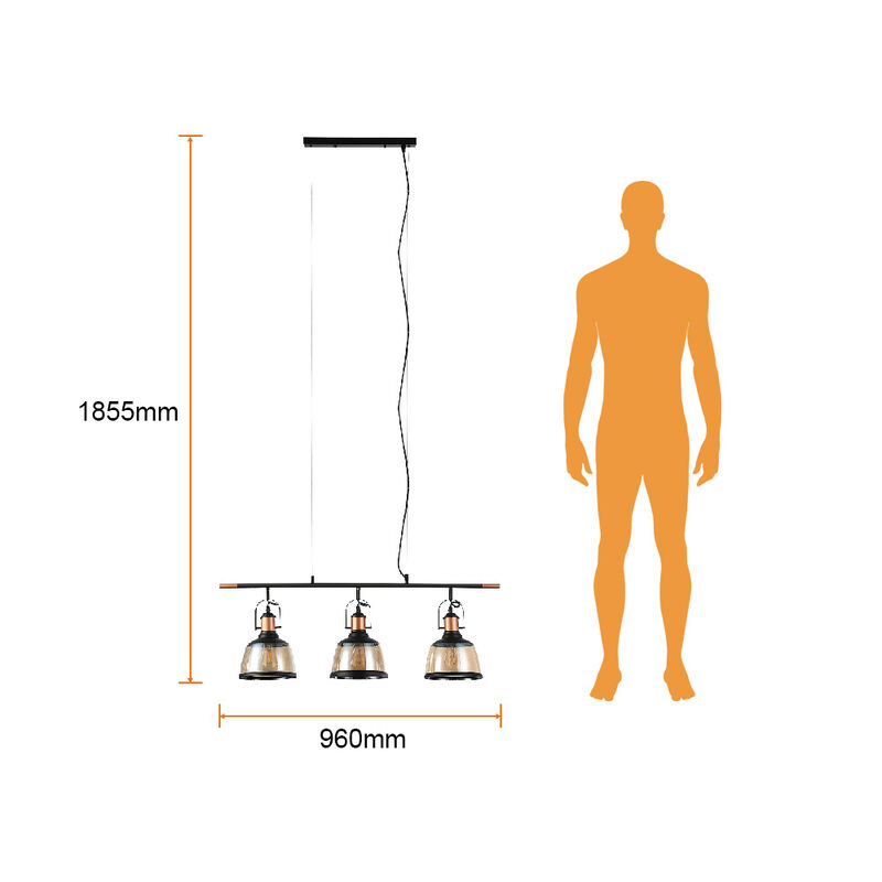 Colgante de Cristal 1.85 m de Altura, Potencia ... image number null