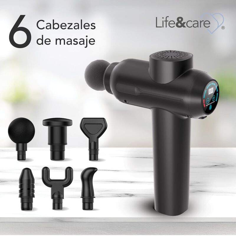 Pistola Digital De Masaje Flex Negro Life&care image number null
