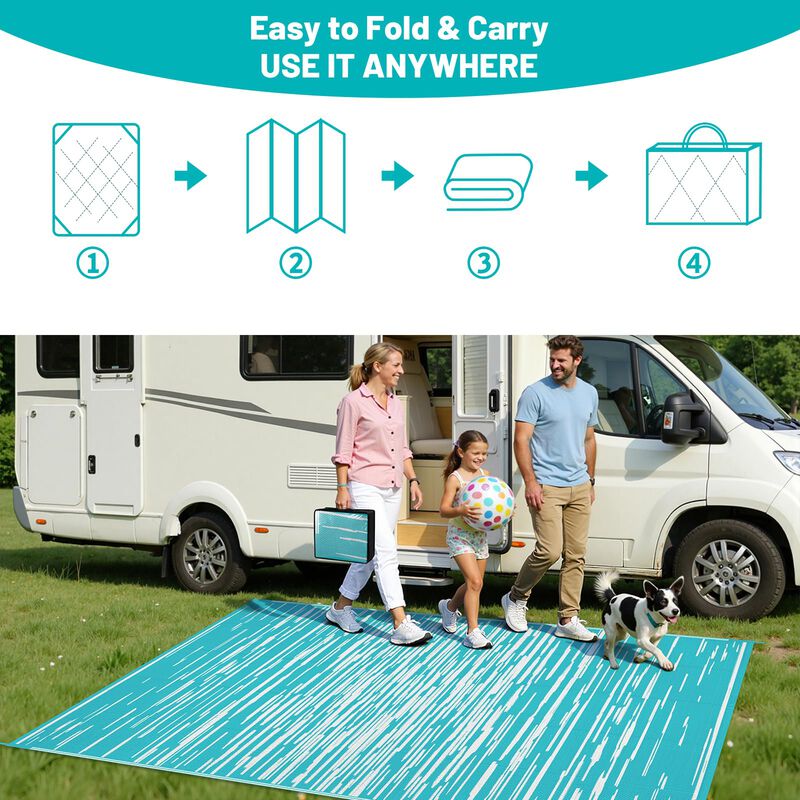 Alfombra Exterior Hebe Impermeable 6' X 9' (183... image number null