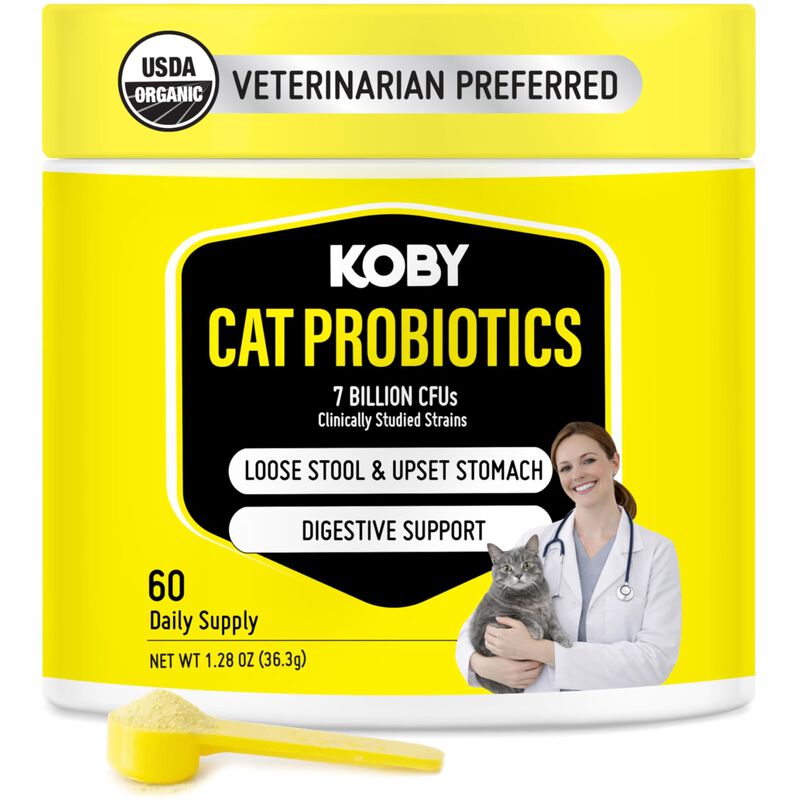 Probi&oacute;ticos Para Gato Koby 60 Porciones Org&aacute;nic... image number null