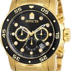 Reloj Invicta Pro Diver Collection 0072 Chapado En Oro Para Hombre