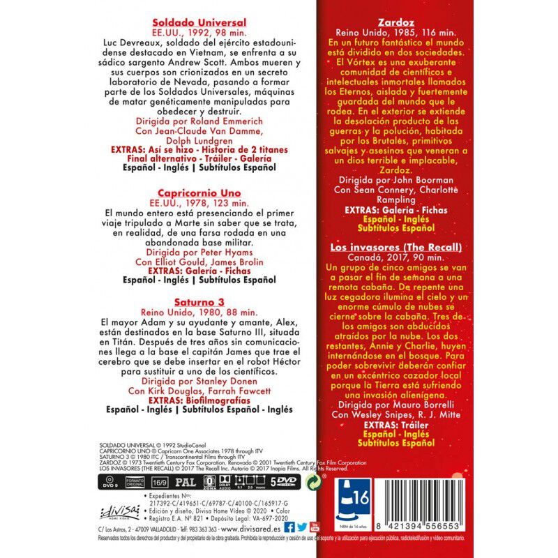 Cine Ciencia Ficci&oacute;n (Pack) [DVD] image number null