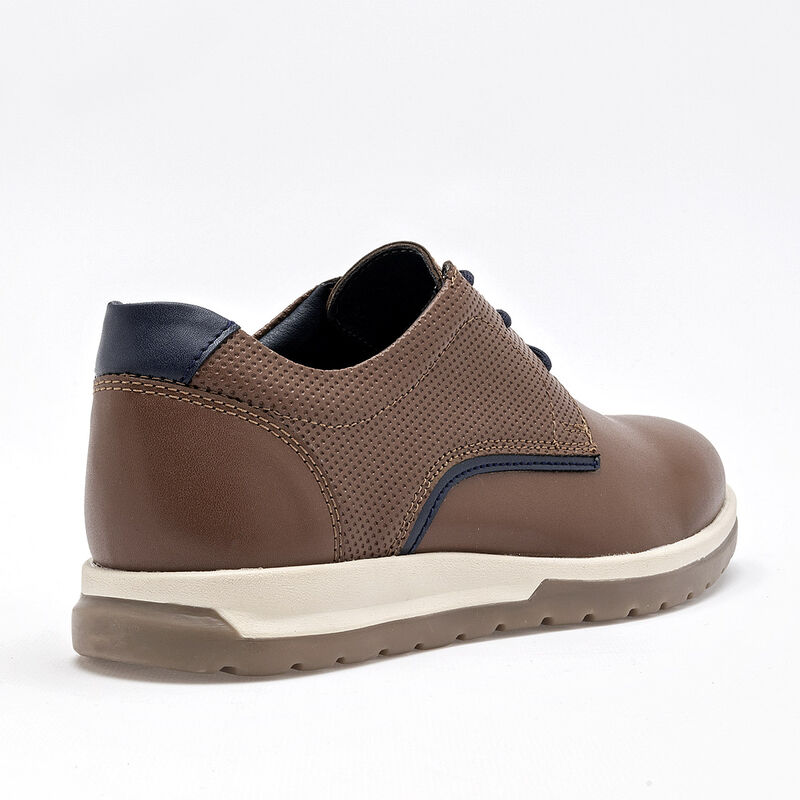 Yuyin Zapato casual para joven camel marino image number null