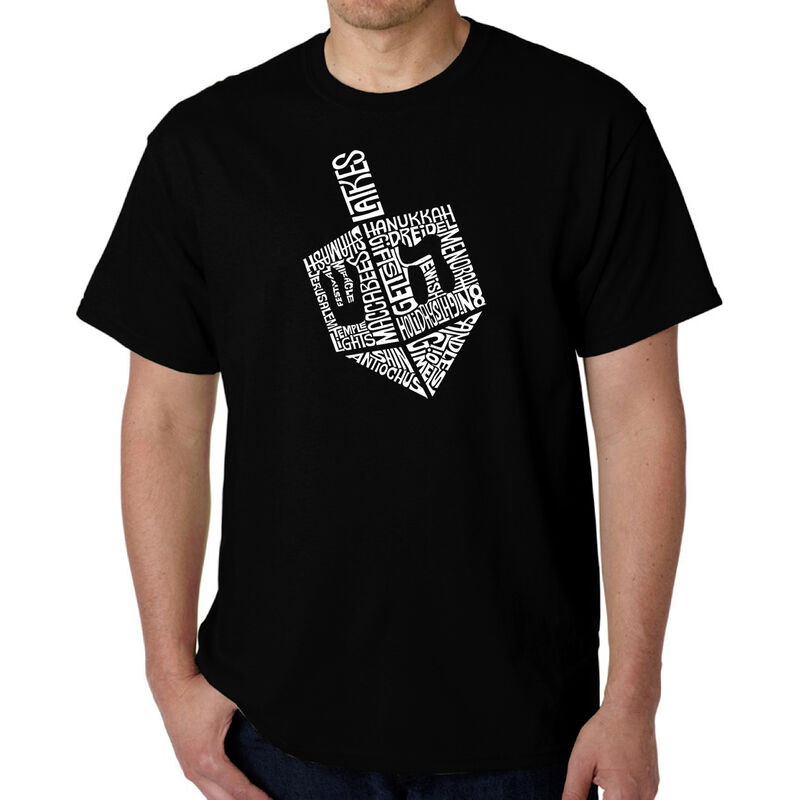 Camiseta Word Art Para Hombre - Hanukkah Dreide... image number null