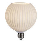 Foco Globo Blanco G120 LED 4.5 W, Luz &Aacute;mbar, Base E27, No atenuable