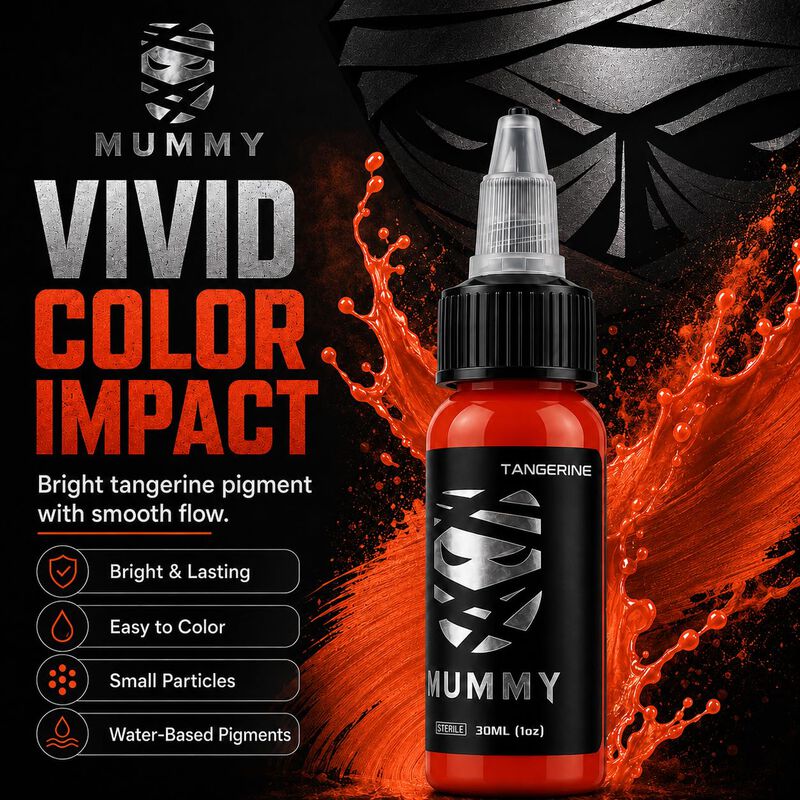 Tinta Para Tatuaje Mummy 30 ml Mandarina &ndash; Pigm... image number null