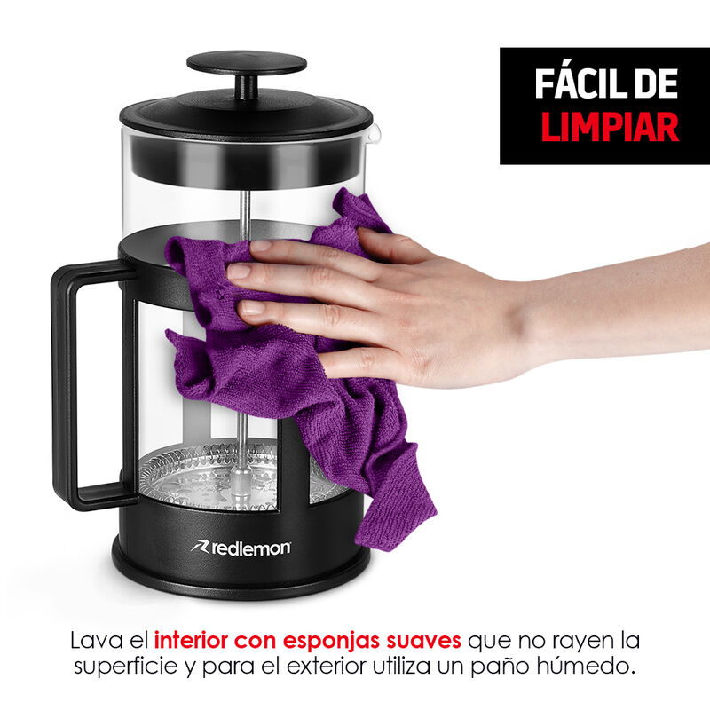 Prensa Francesa de Acero Inox y Vidrio para Caf... image number null