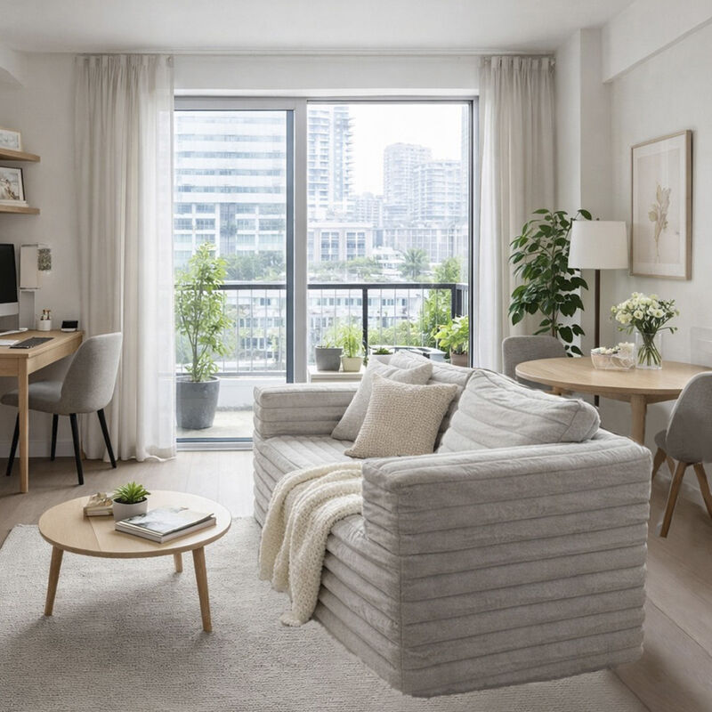 Sof&aacute; en Caja Dormimundo Love Seat Gris image number null