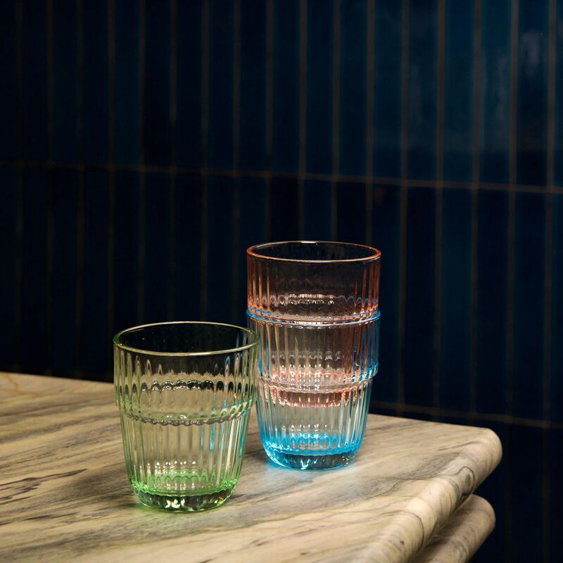 Vaso De Vidrio Bormioli Rocco 300 ml Azul Hielo... image number null