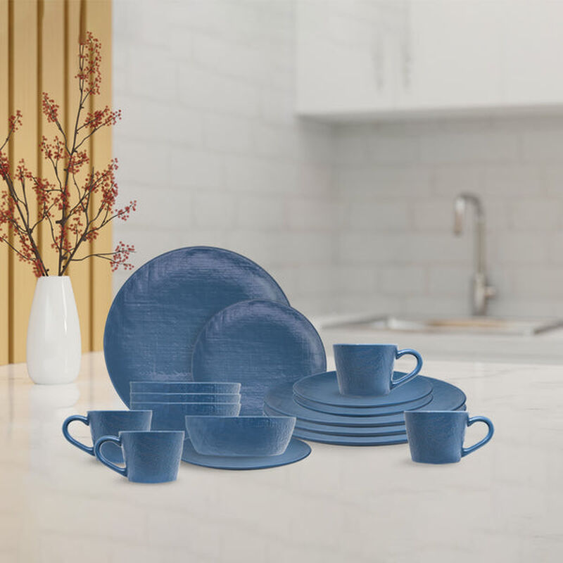 Vajilla Denim Azul Ideen 16 Piezas para 4 Perso... image number null