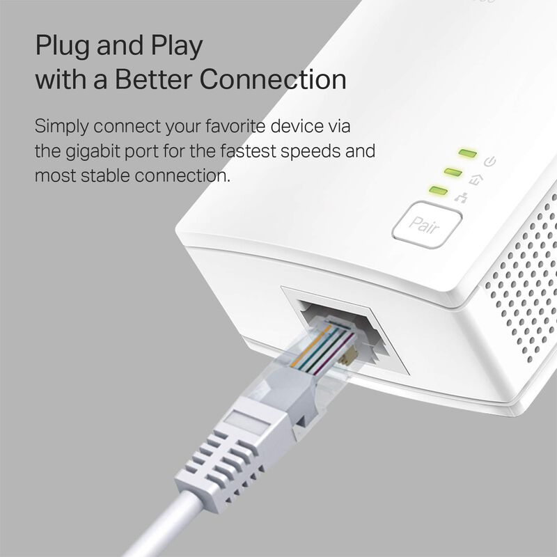 Adaptador Ethernet Powerline Tp-link Av1000 De ... image number null