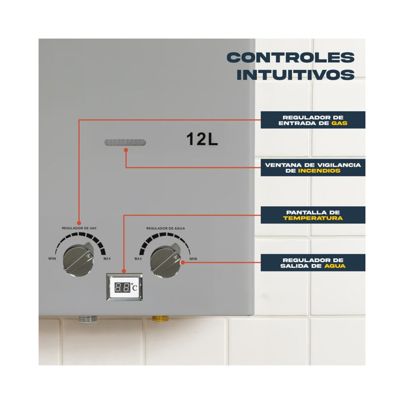 Calentador De Agua Instantaneo Boiler De Paso 1... image number null