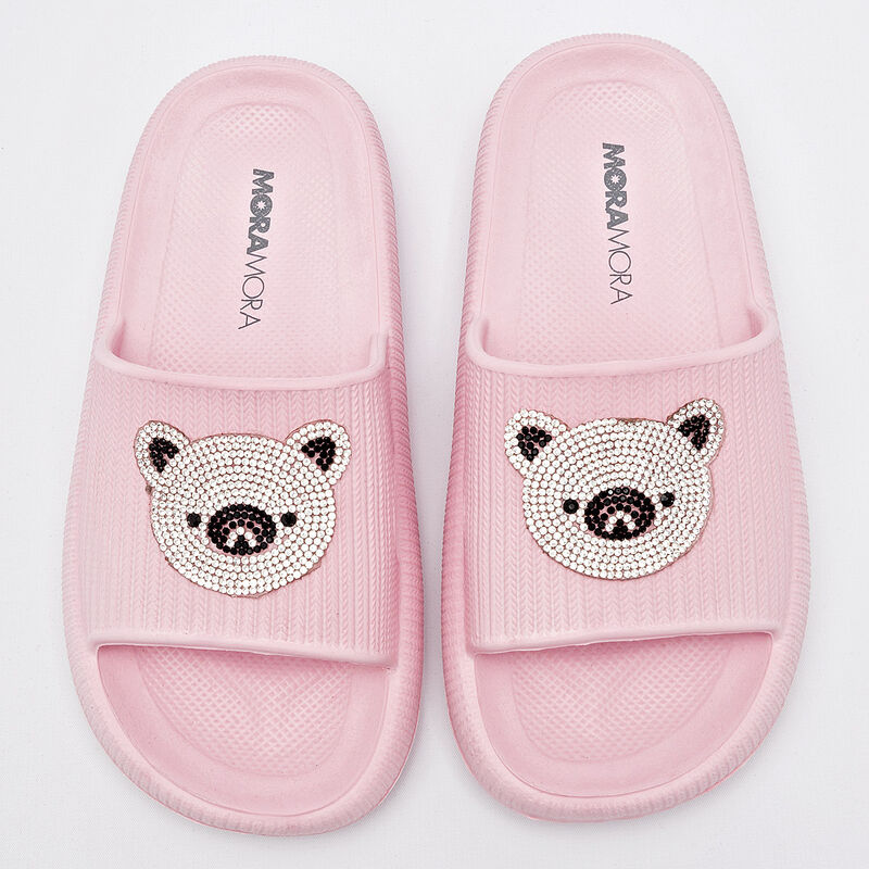 Moramora Sandalia para ni&ntilde;a rosa plata image number null