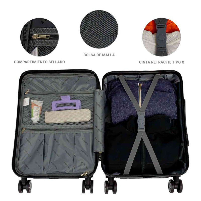 Set Kit 2 Maletas 21  Y 18  Viaje 4 Ruedas 360&deg;... image number null