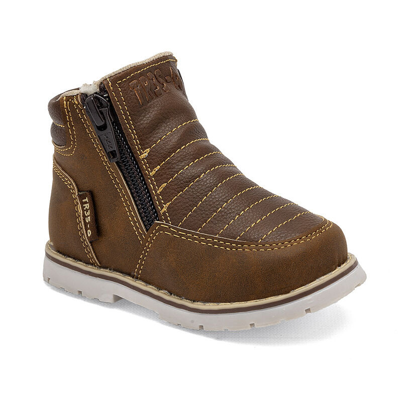 Tres-A Botitas para bebé niño. Café image number null