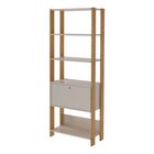 Librero Bertolini Match Off White Roble
