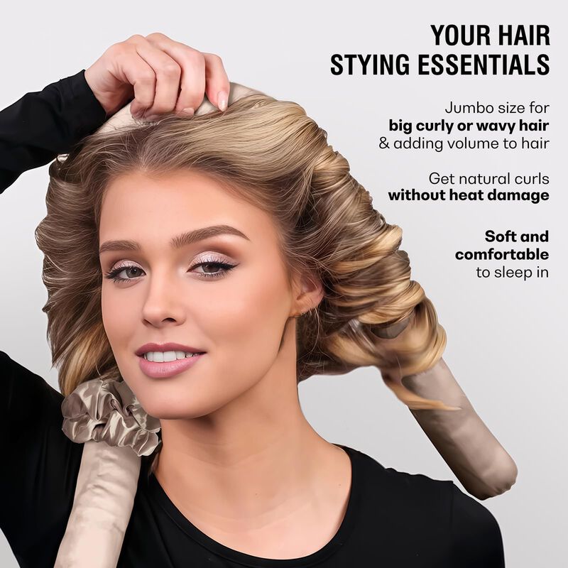 Set De Rizadores De Pelo Jumbo Heatless Blinkee... image number null