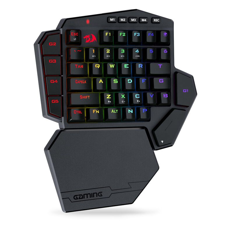 Teclado Mec&aacute;nico Inal&aacute;mbrico Para Una Mano Redr... image number null