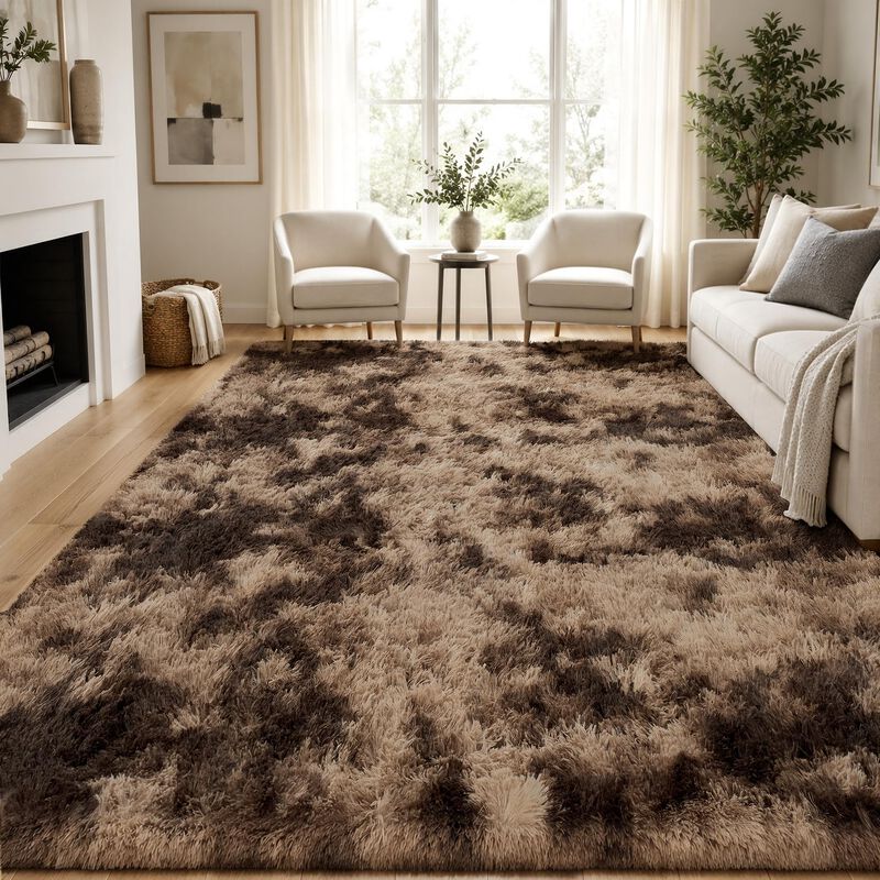 Alfombra Plhxfr 244x152 Cm Caf&eacute; Marr&oacute;n Tipo Sha... image number null