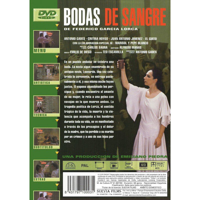 Bodas De Sangre [dvd.] (1981) image number null