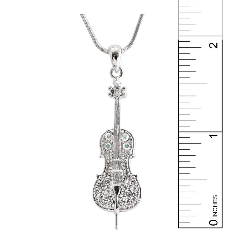 Collar Spinningdaisy De Violonchelo Con Cristal... image number null